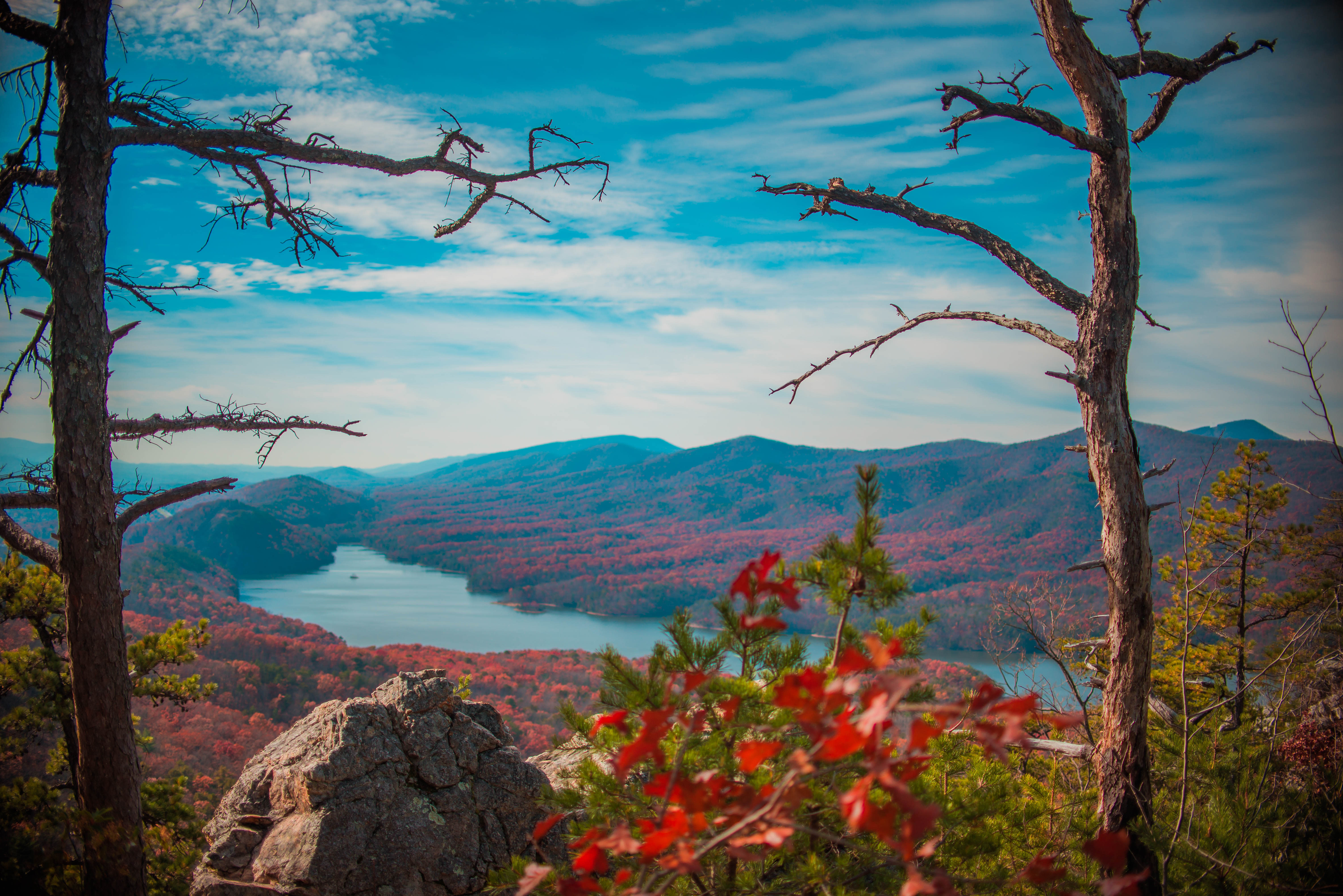 Appalachian Mountain scenery on the Virginia side, near Roanoke